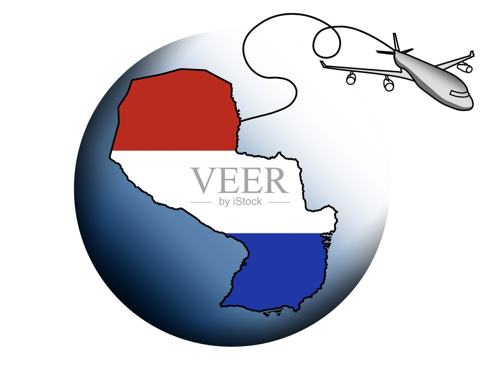 去巴拉圭旅行，探索另一个国家，另一种文化插画图片素材