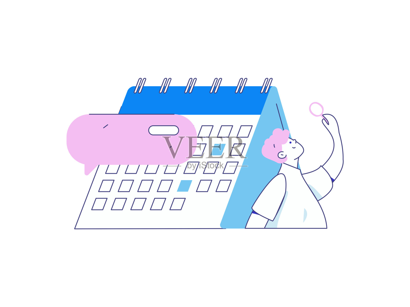 通知公告矢量创意平面手绘插图插画图片素材