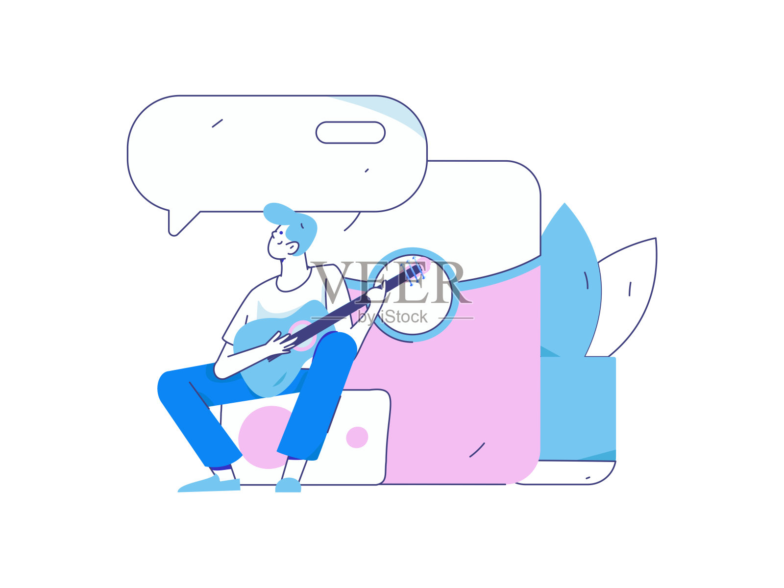 使用红包来吸引新客户和促进活动。平面矢量字符概念插图插画图片素材