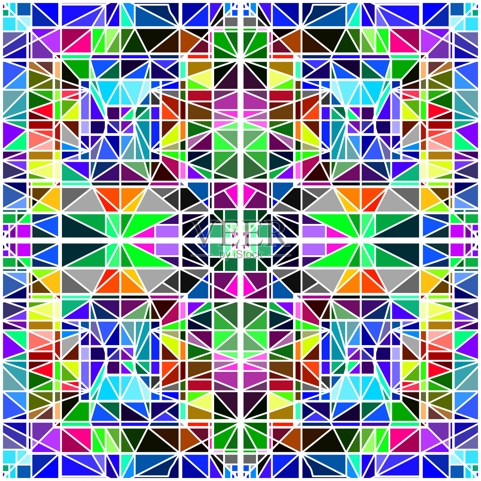 数字几何:现代抽象背景插画图片素材