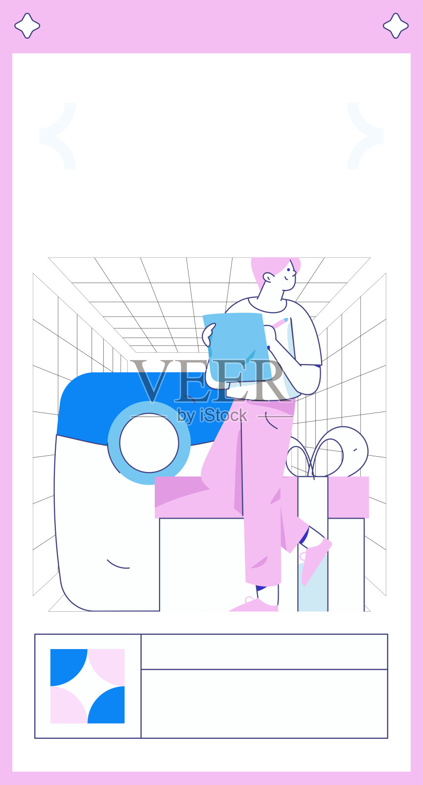 新年红包推广平面矢量人物概念插画插画图片素材