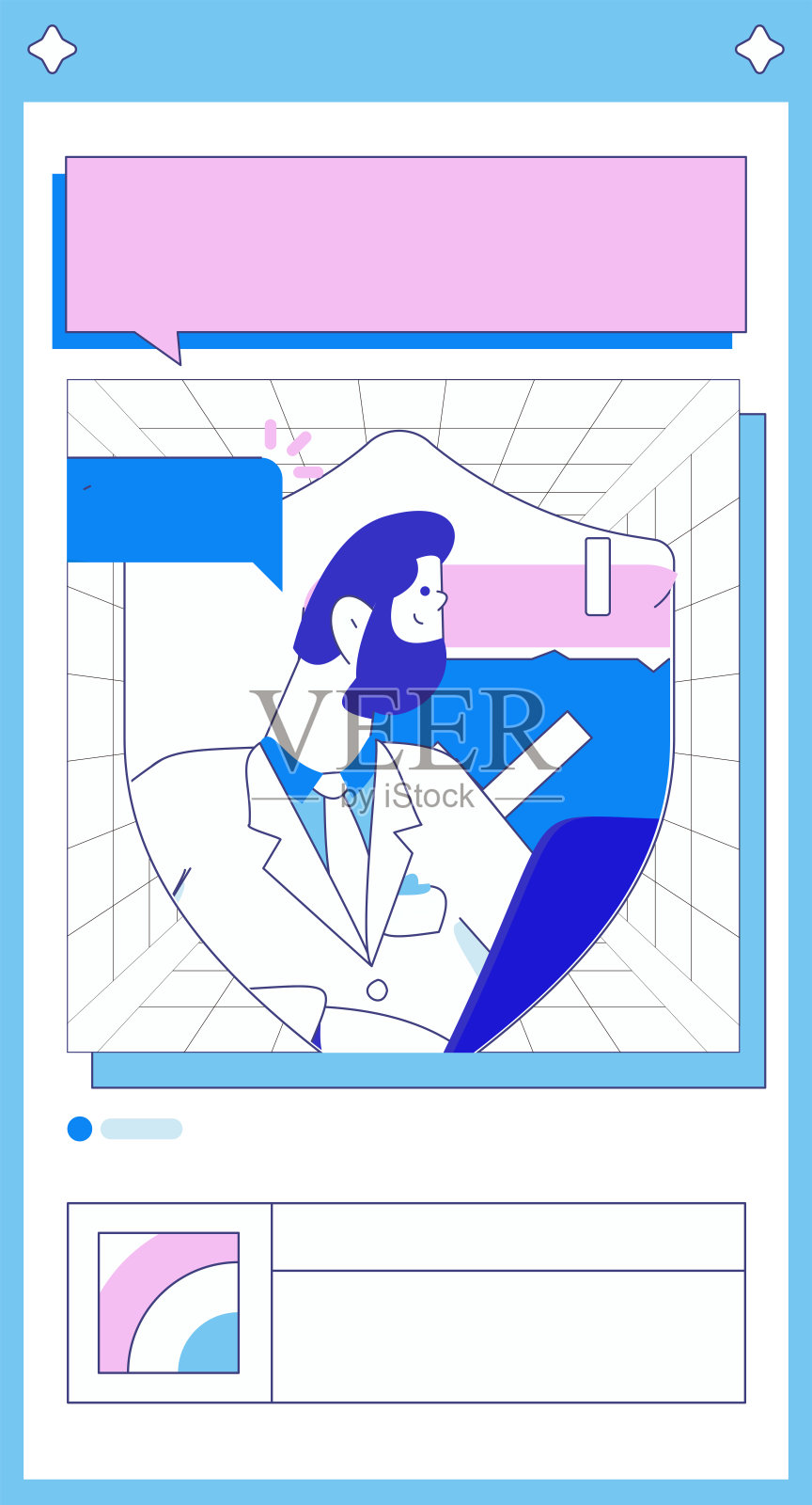 医学人物抗击疫情的平面矢量概念操作手绘插图插画图片素材