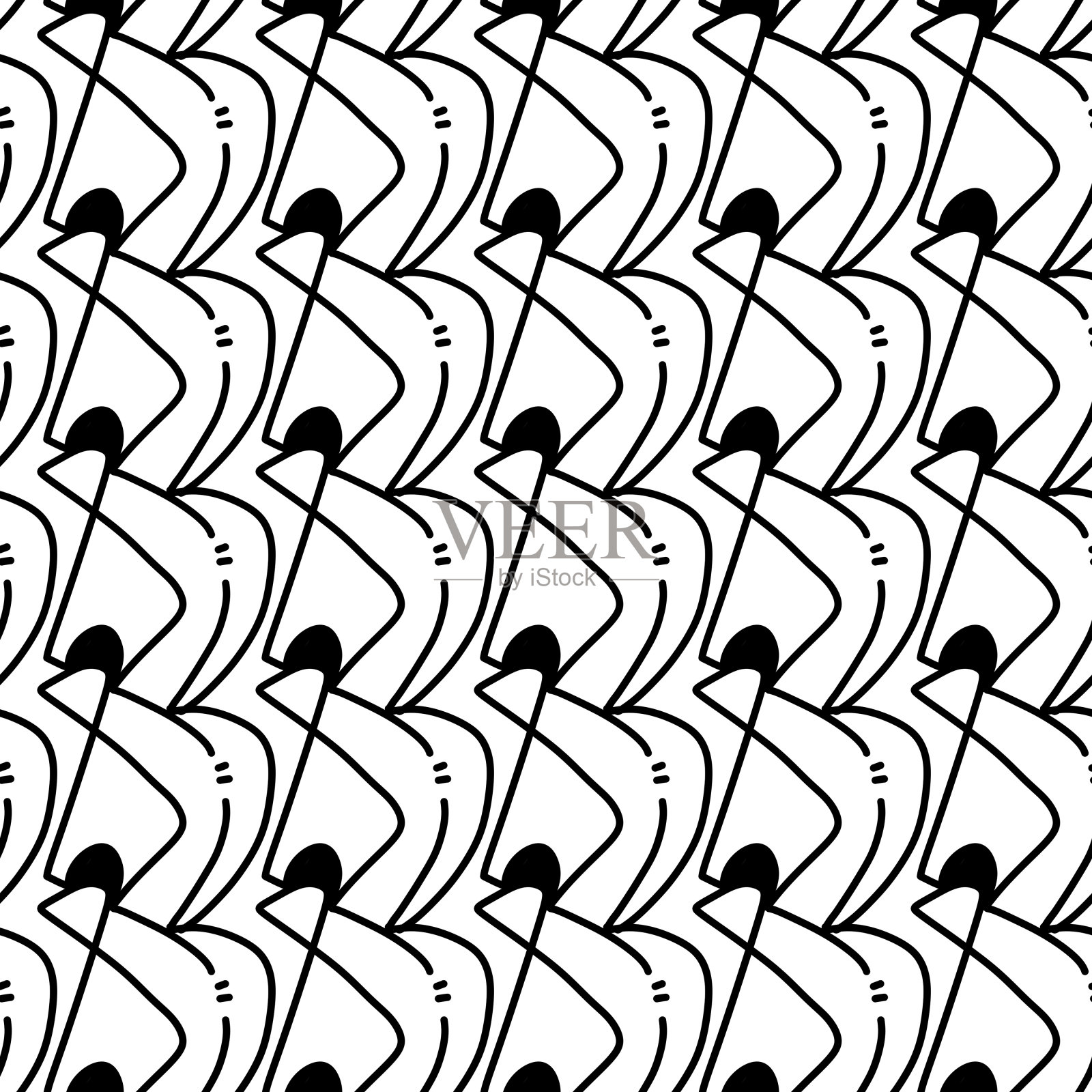 抽象背景的无缝图案插画图片素材