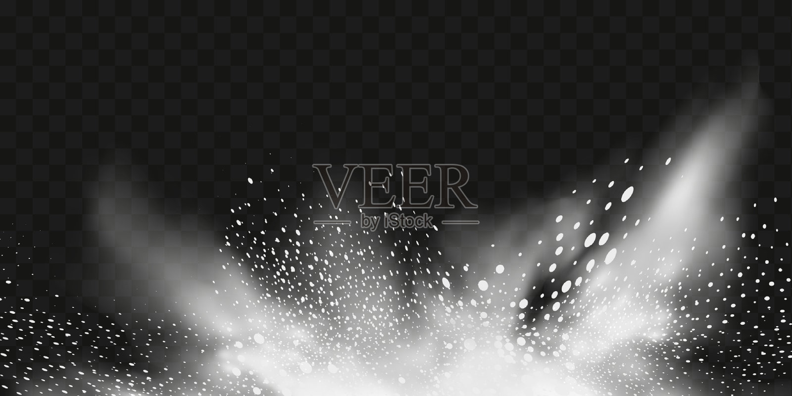 空中的雪尘爆炸了插画图片素材