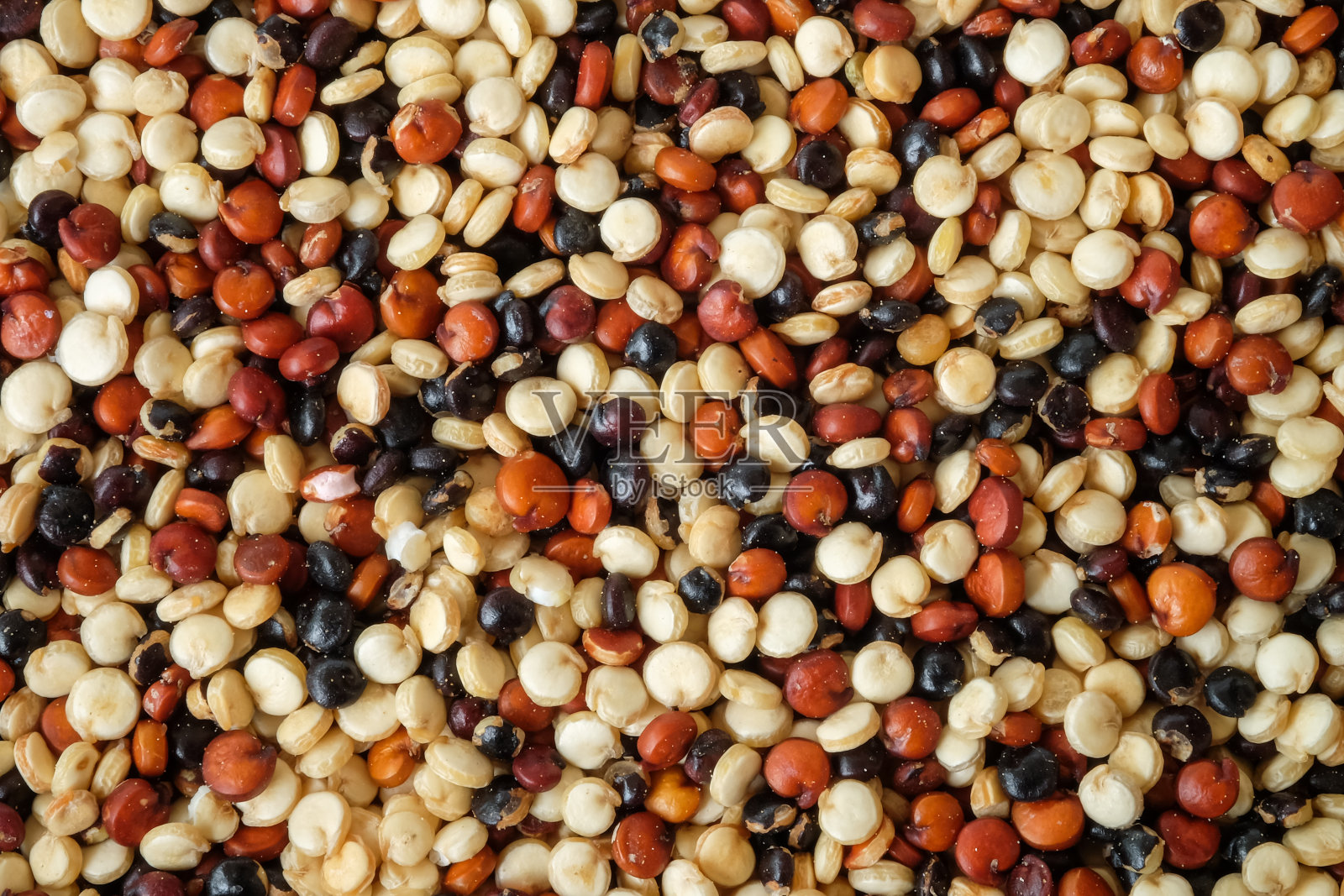 藜麦种子靠近背景。照片摄影图片