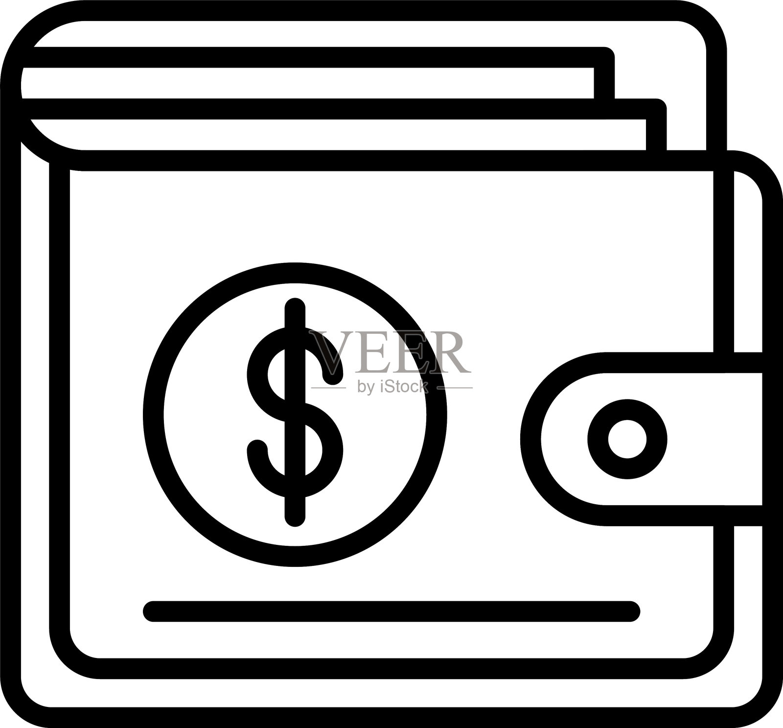 钱包图标设计插画图片素材