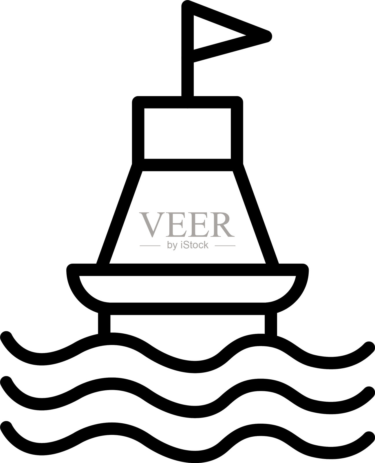 浮标标志设计插画图片素材