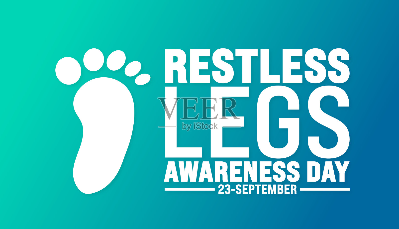 不宁腿意识日背景或横幅设计模板。节日的概念。模板的背景，横幅，卡片，海报，标语牌，设计模板独特的形状与标准的颜色。插画图片素材