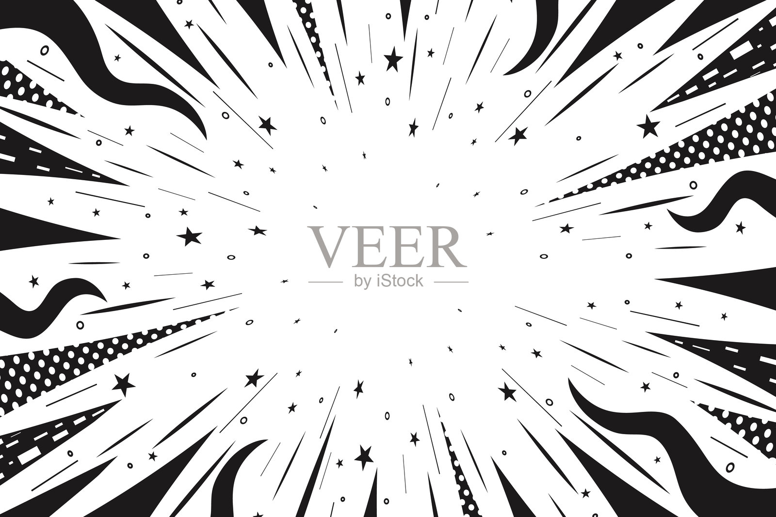 现代创意漫画速度线背景漫画艺术，广告插画图片素材