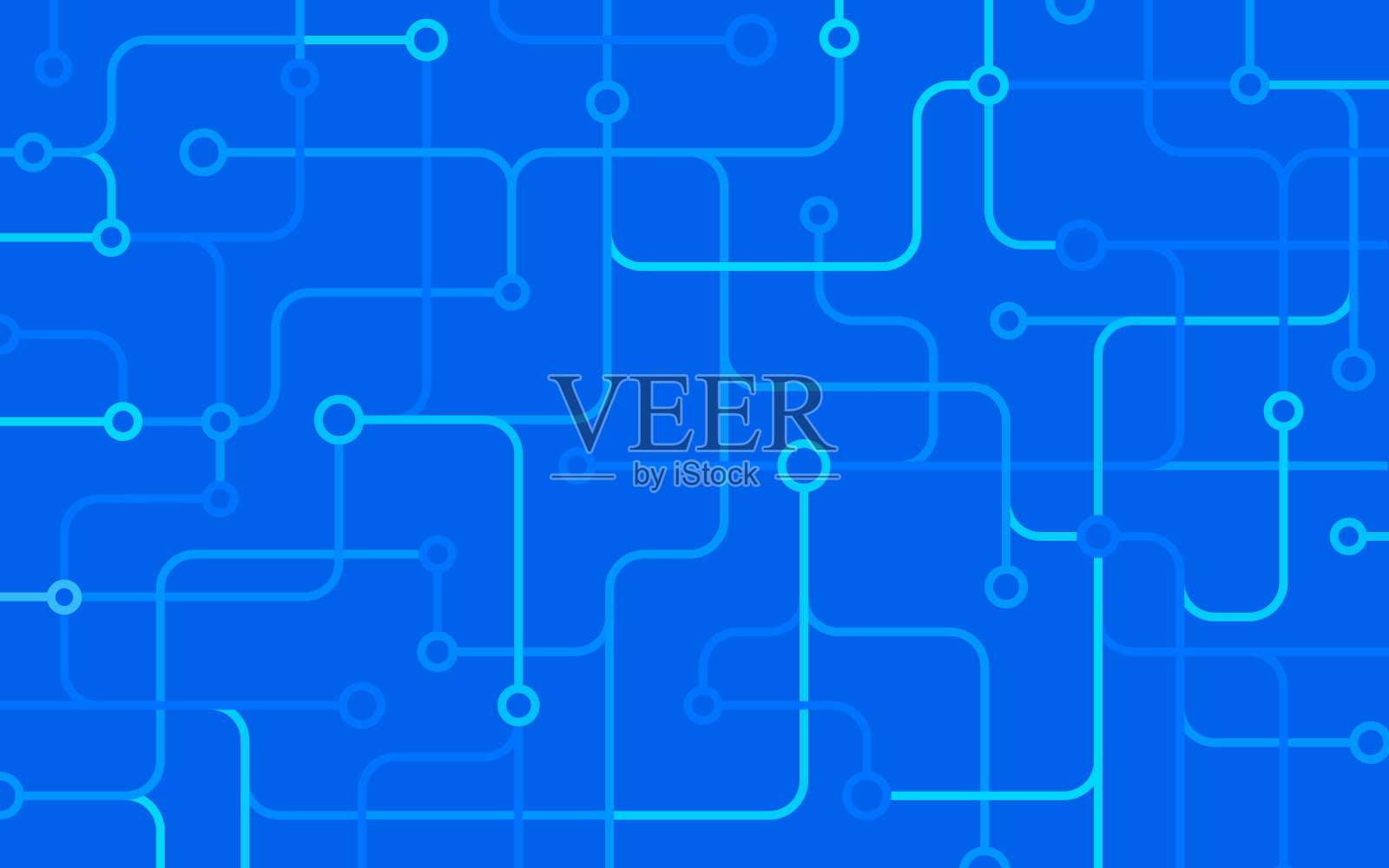 现代技术连接网络人工智能摘要背景插画图片素材