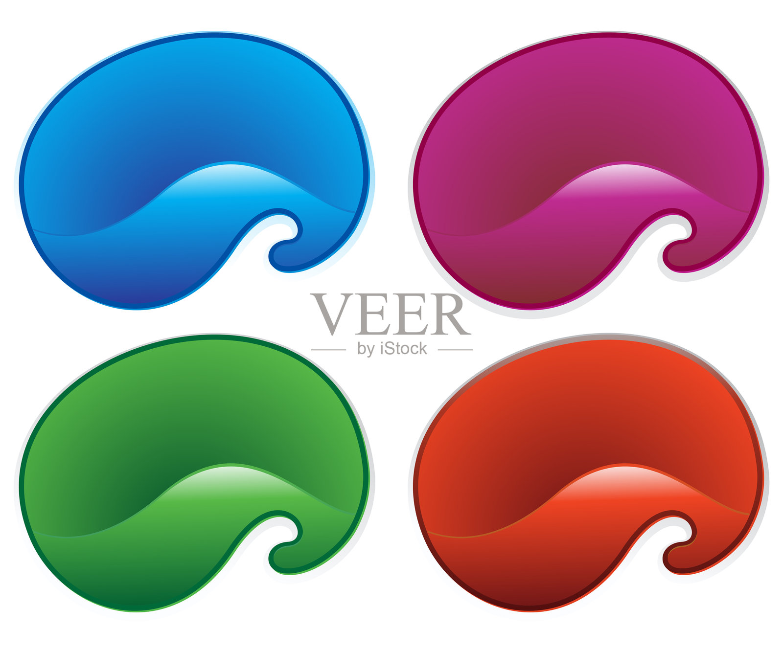 艺术创意多彩旗插画图片素材