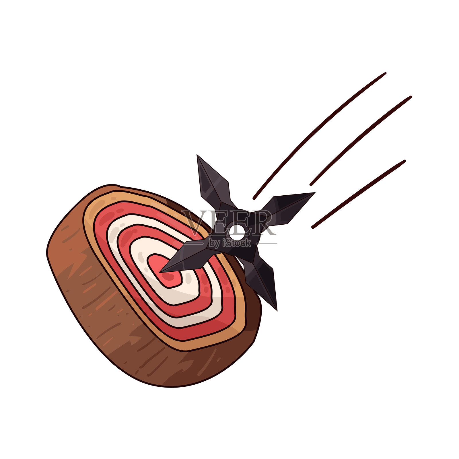 飞镖投掷目标插画图片素材