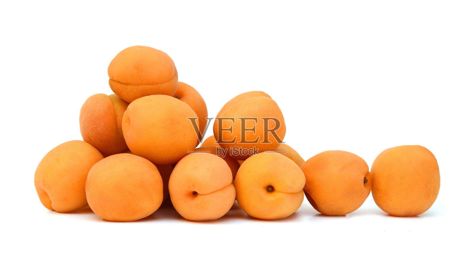 桃子孤立在白色背景上照片摄影图片