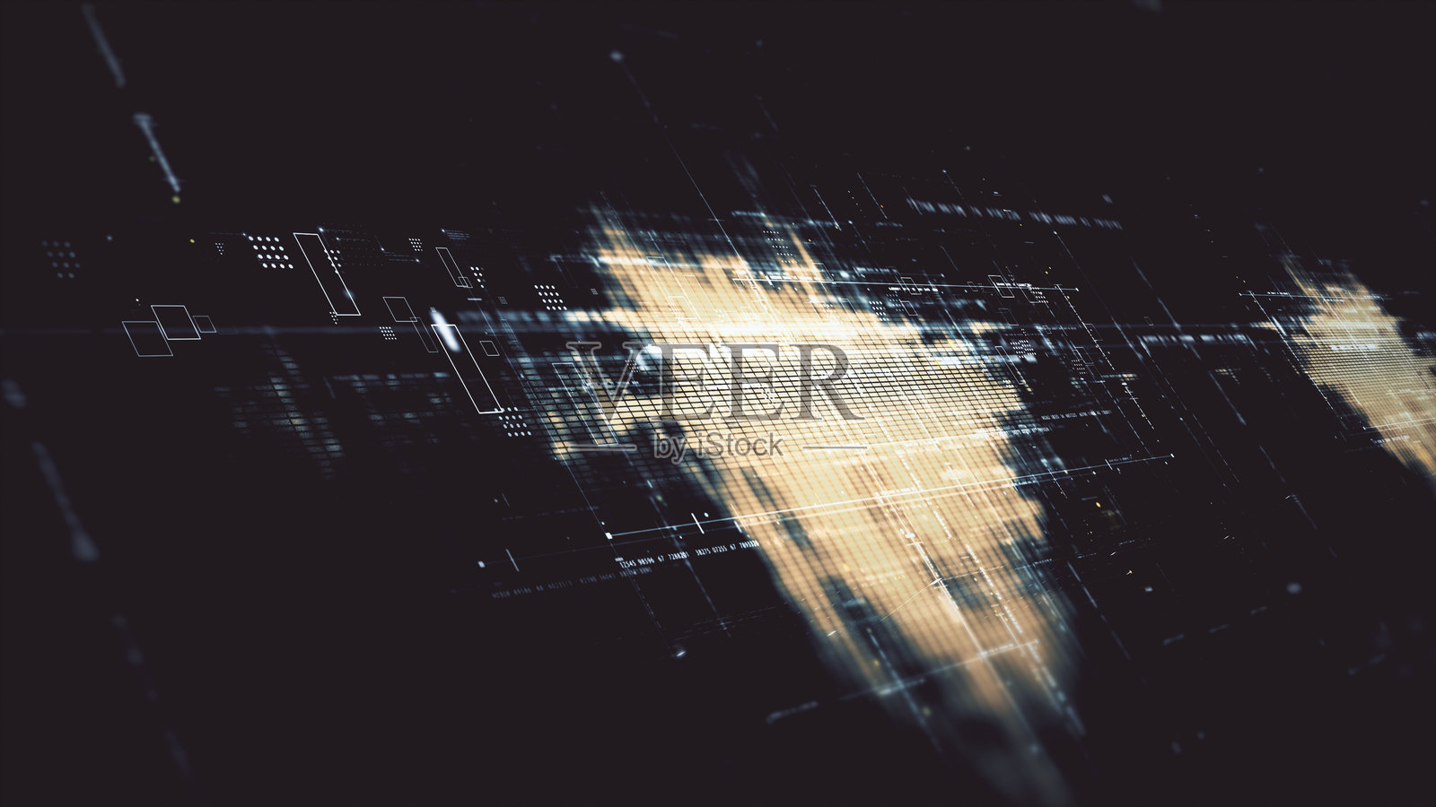 未来的屏幕显示数据矩阵模拟背景照片摄影图片