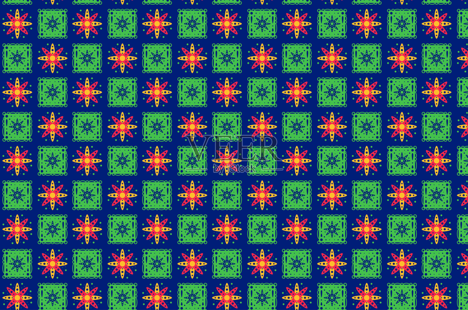 西班牙传统月图案设计矢量收集插画图片素材