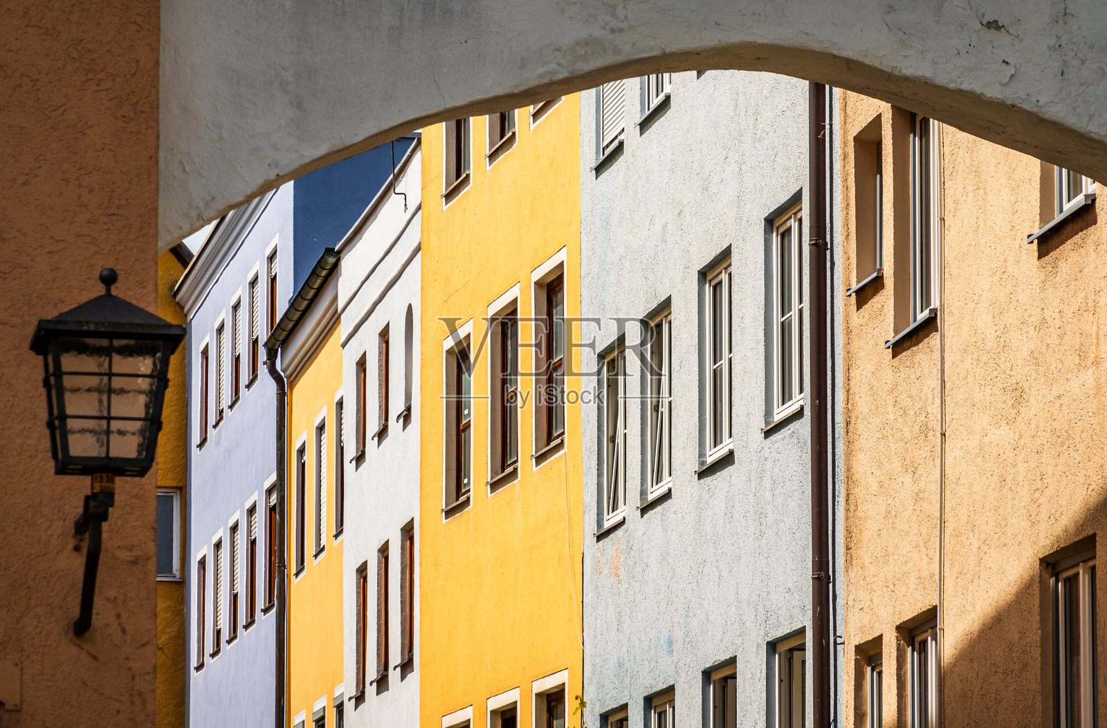 巴伐利亚州瓦瑟堡老城照片摄影图片