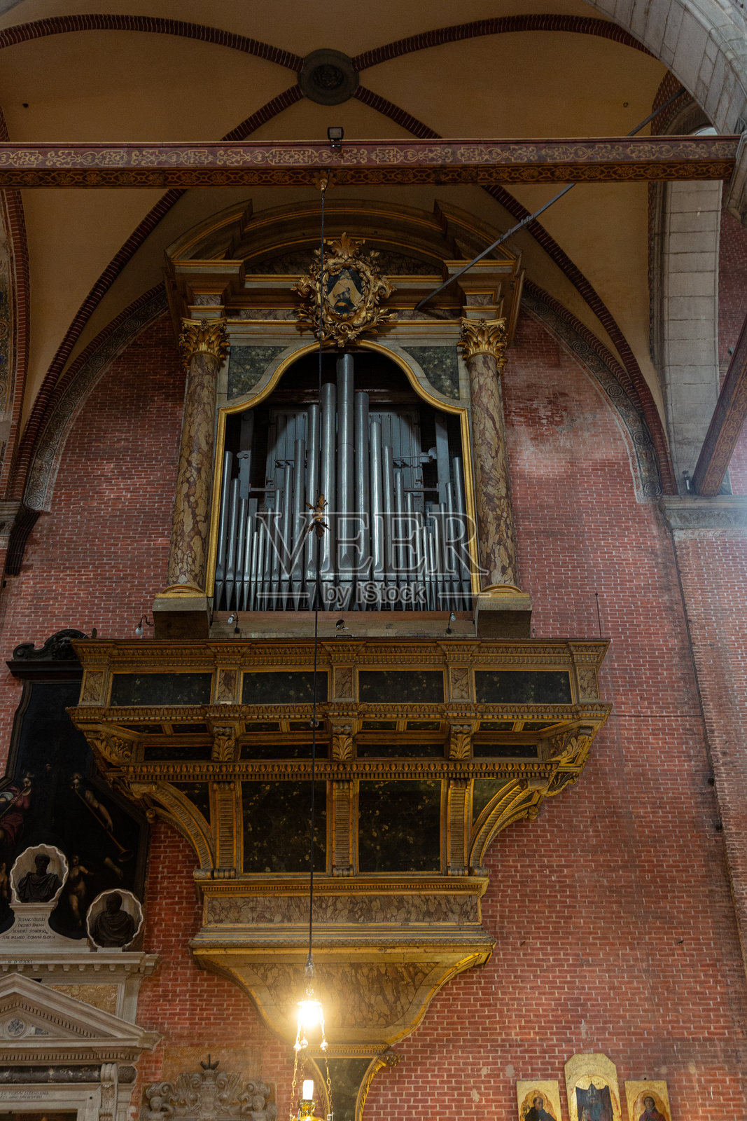 圣乔凡尼保罗大教堂管风琴照片摄影图片