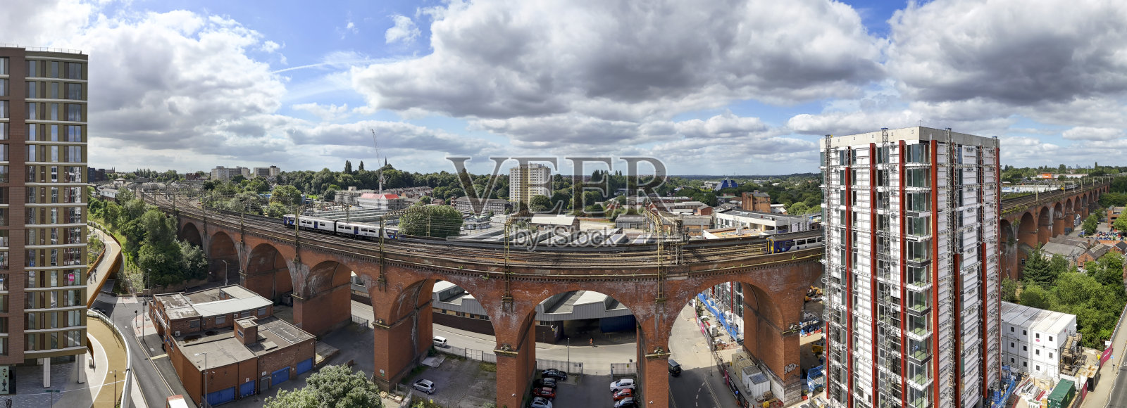 斯托克波特航拍图-大曼彻斯特照片摄影图片