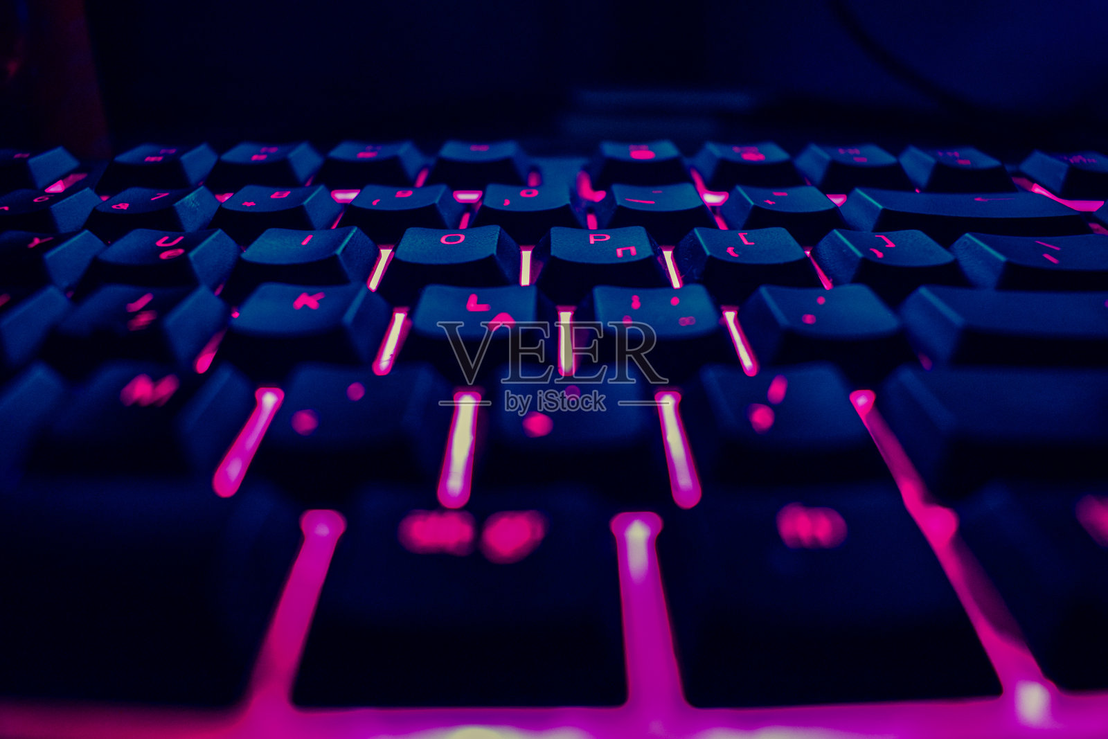 电脑键盘特写照片摄影图片