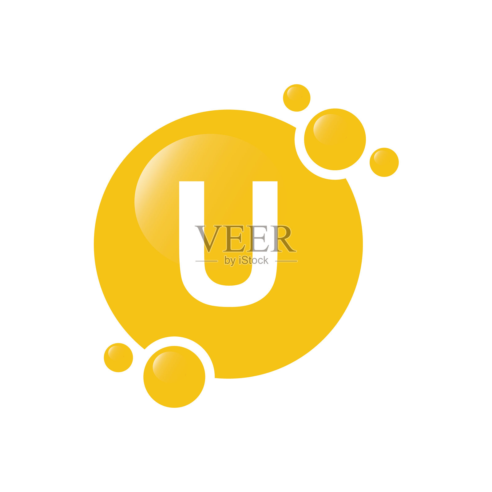 维他命U胶囊，-图标，矢量，符号。插画图片素材