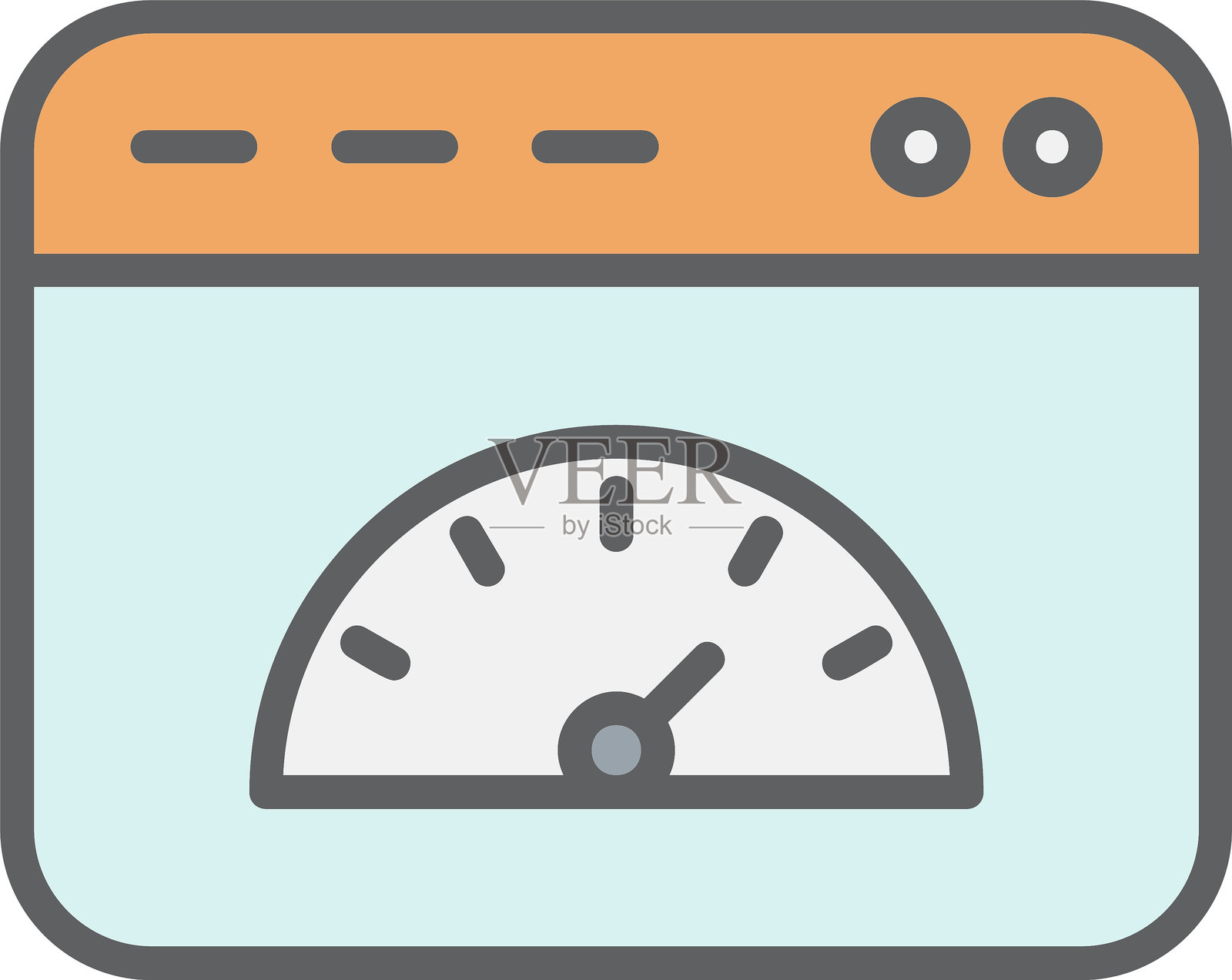 页面速度矢量图标设计插画图片素材