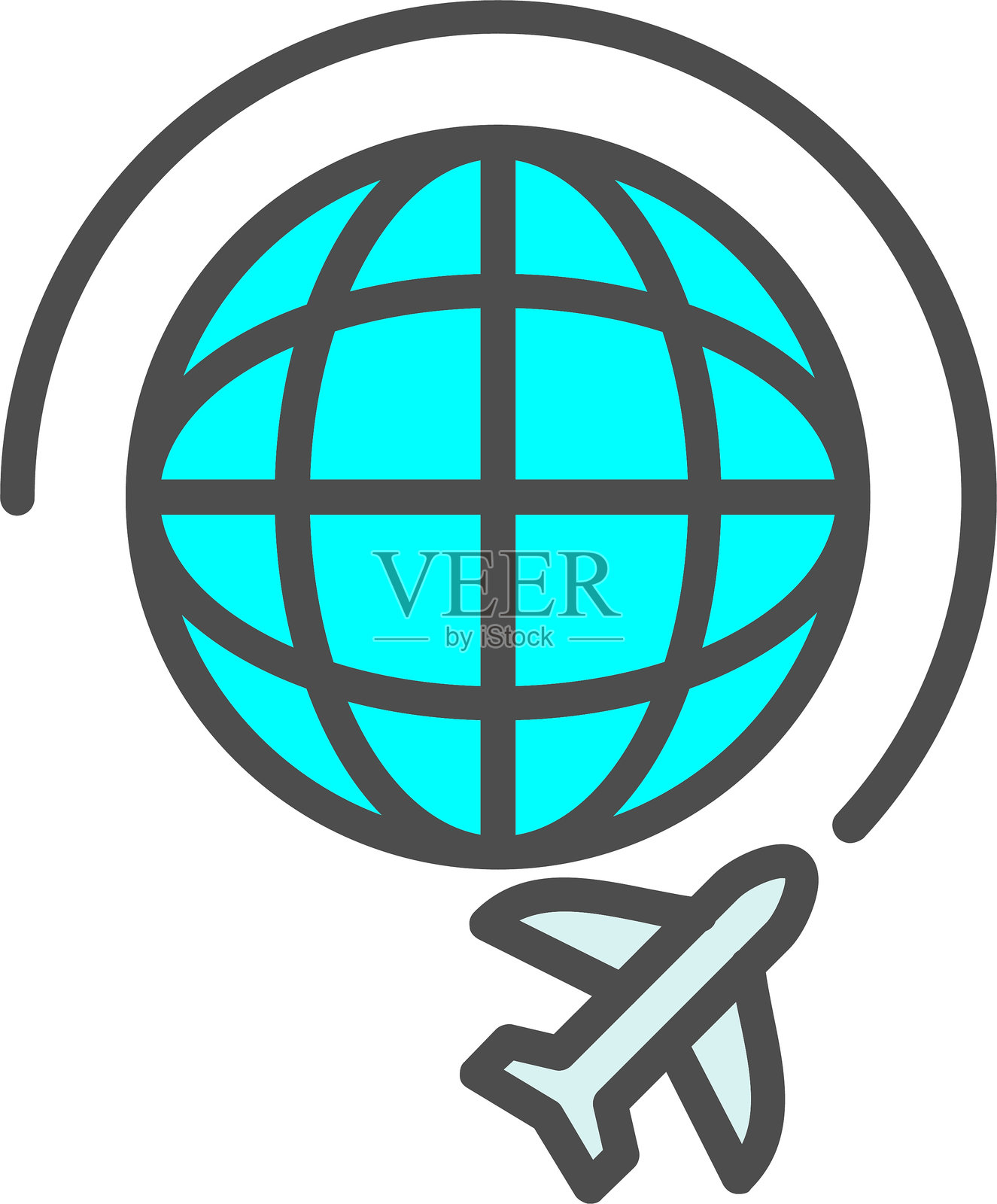 飞行矢量图标设计插画图片素材