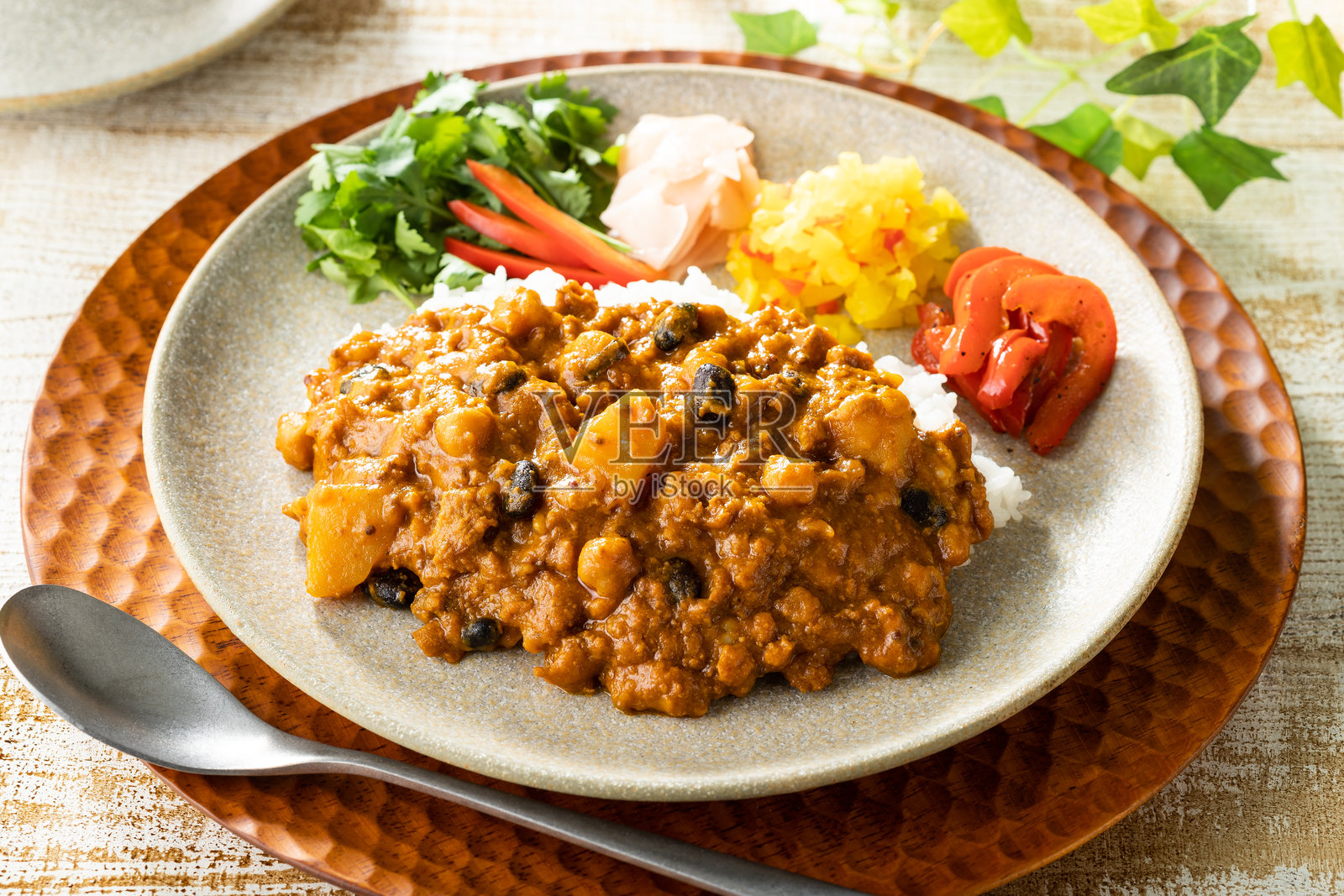 Keema咖喱照片摄影图片