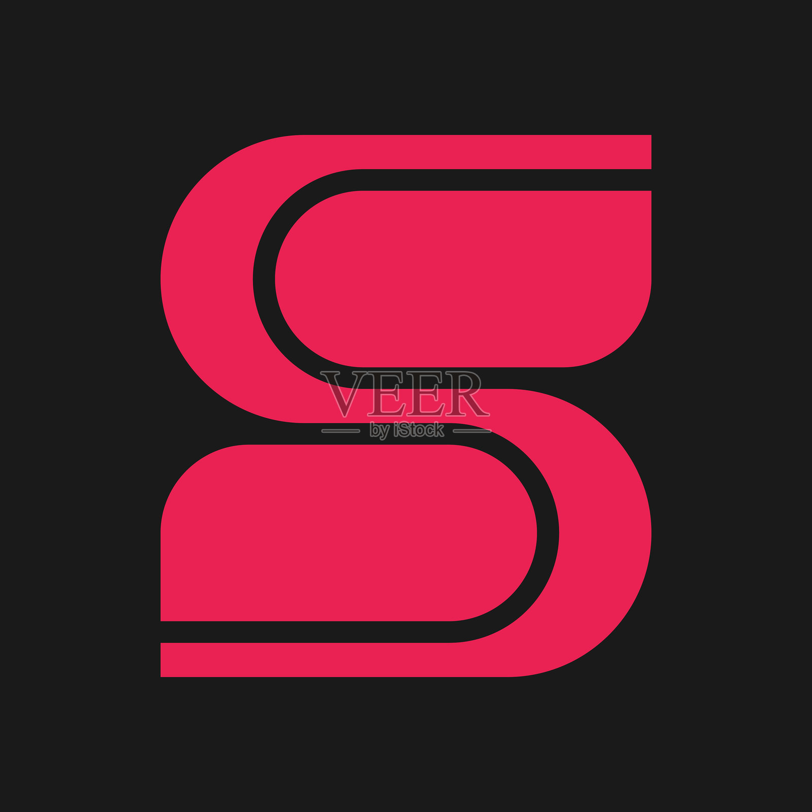 字母图标设计说明插画图片素材