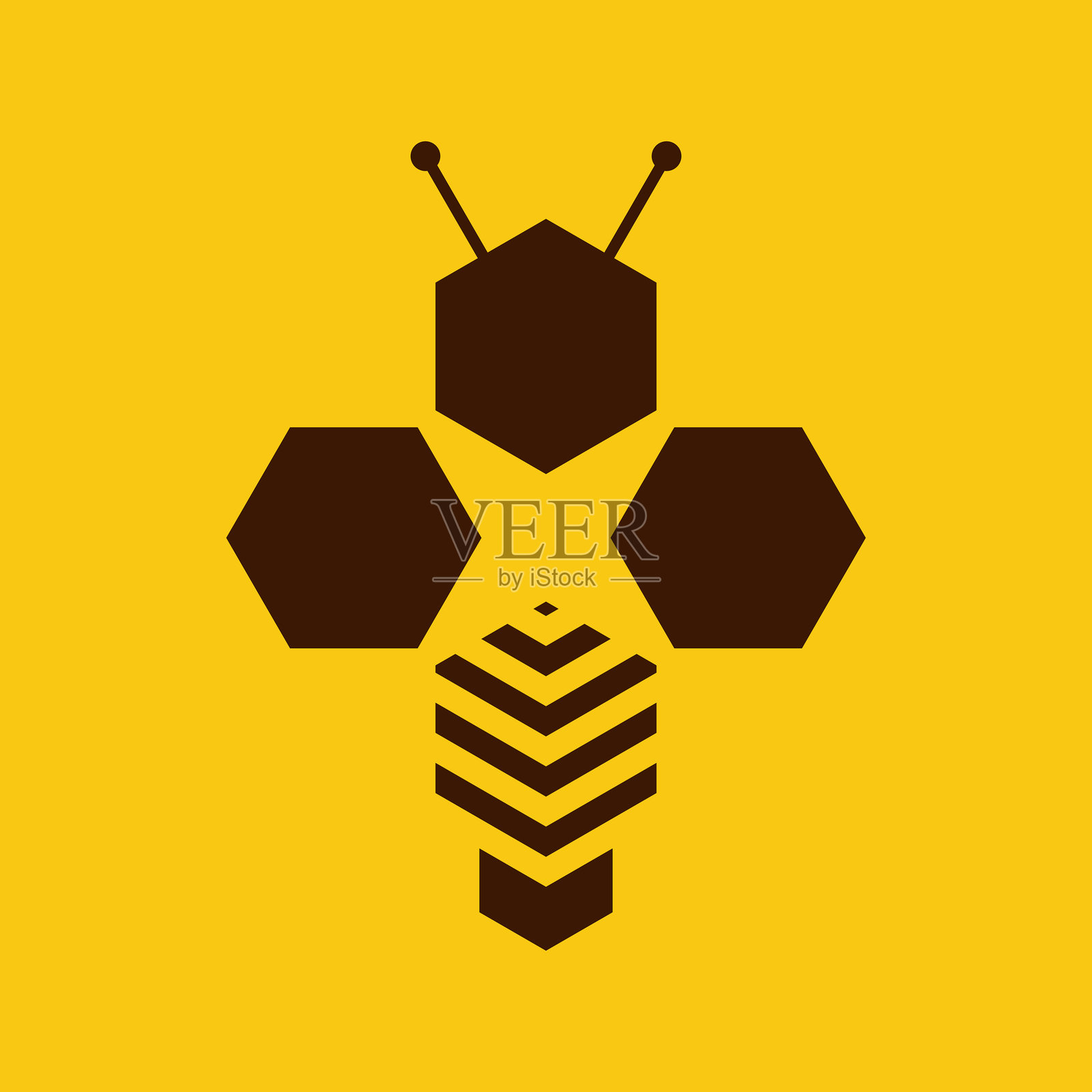 蜜蜂设计创意概念溢价向量插画图片素材