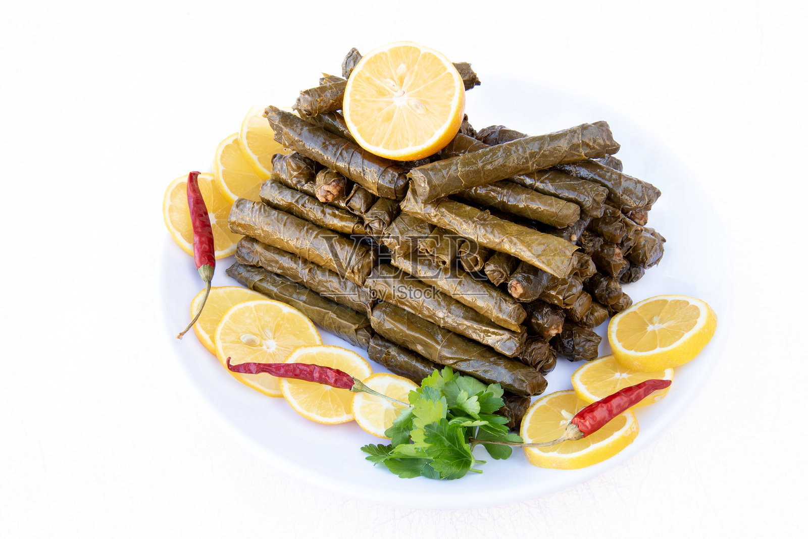 酿葡萄叶照片摄影图片