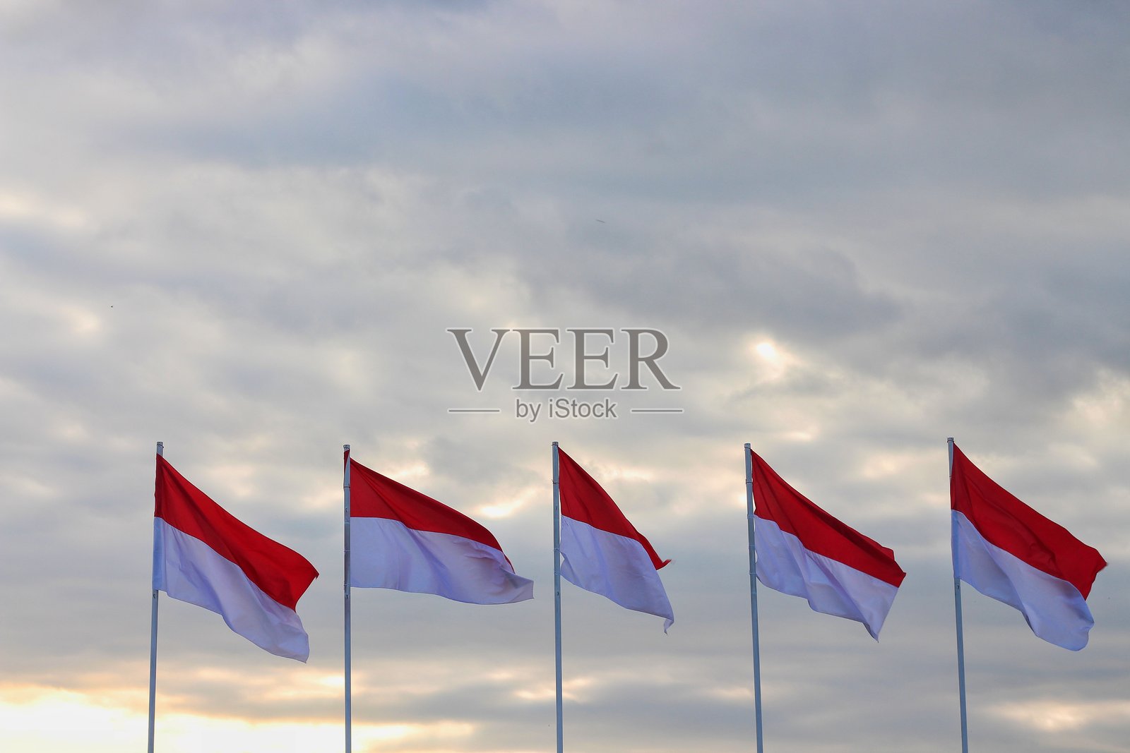 印尼国旗照片摄影图片