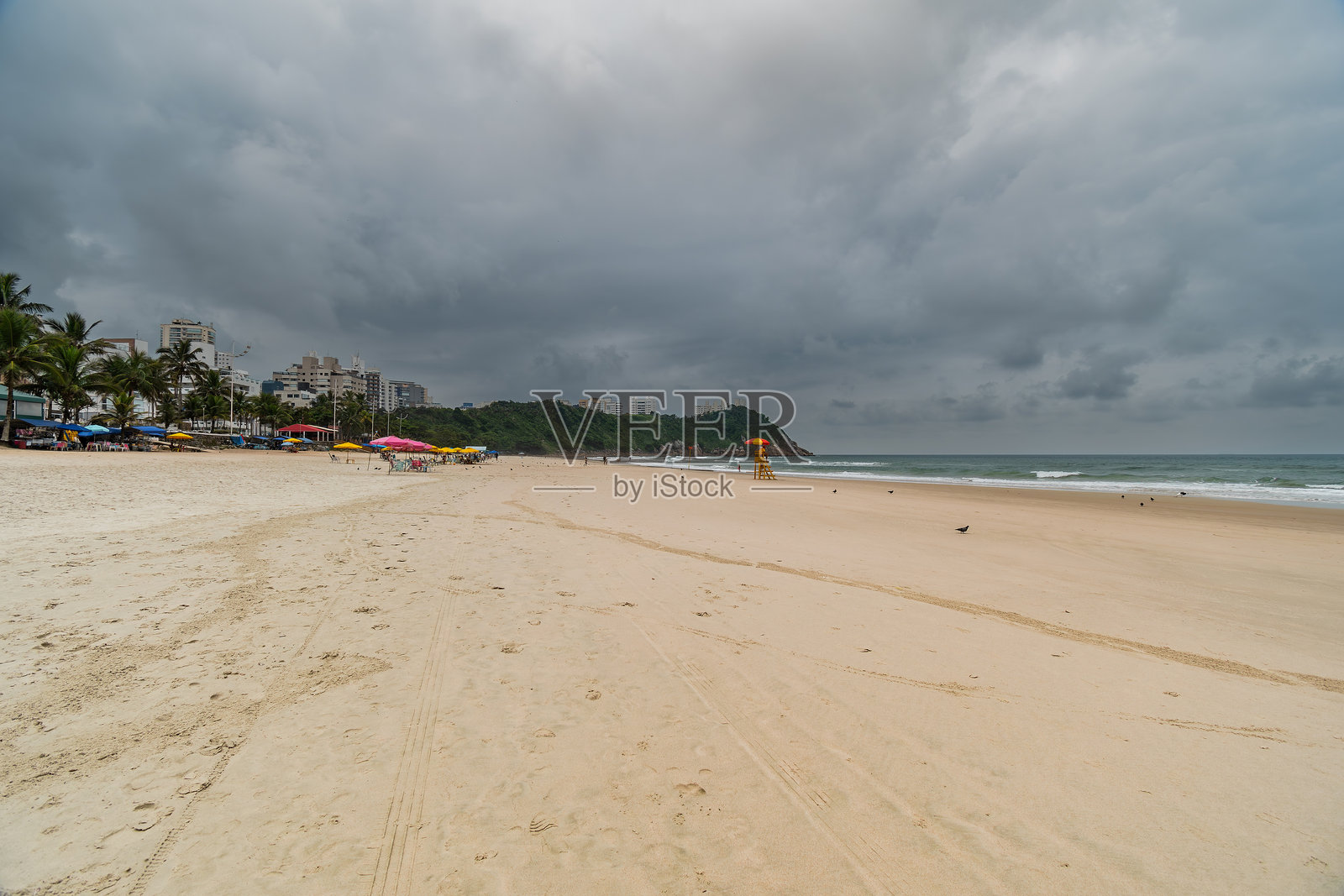 瓜鲁哈Tombo海滩多云的早晨照片摄影图片