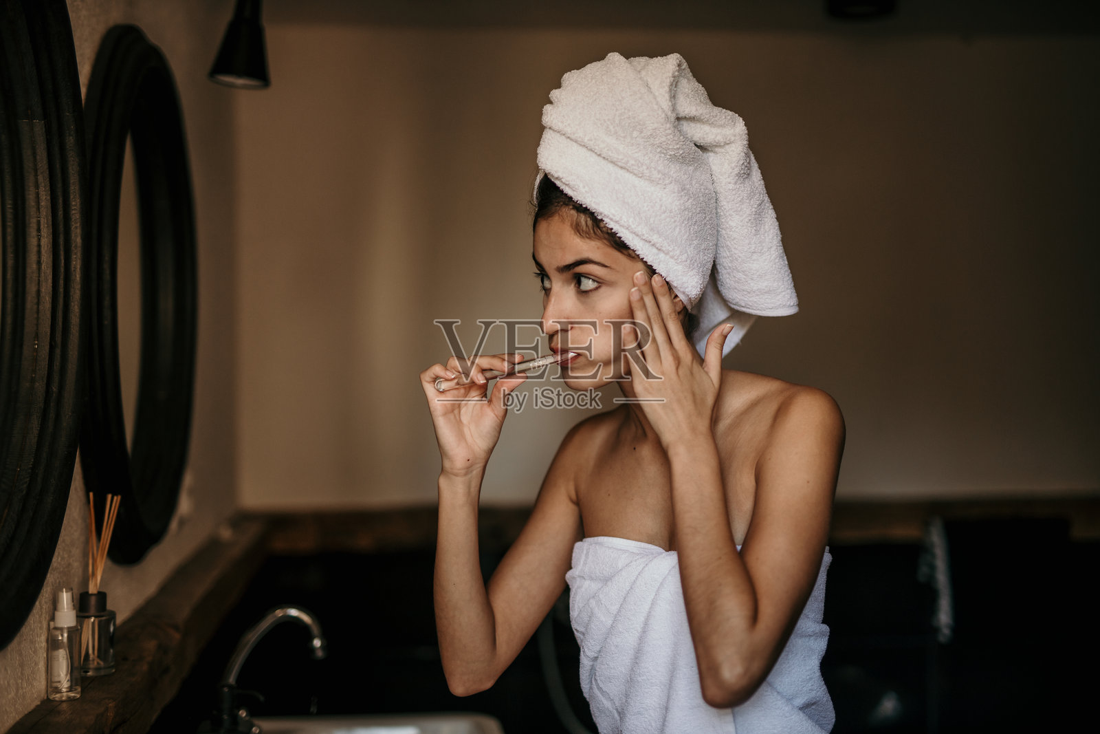 刷牙照片摄影图片