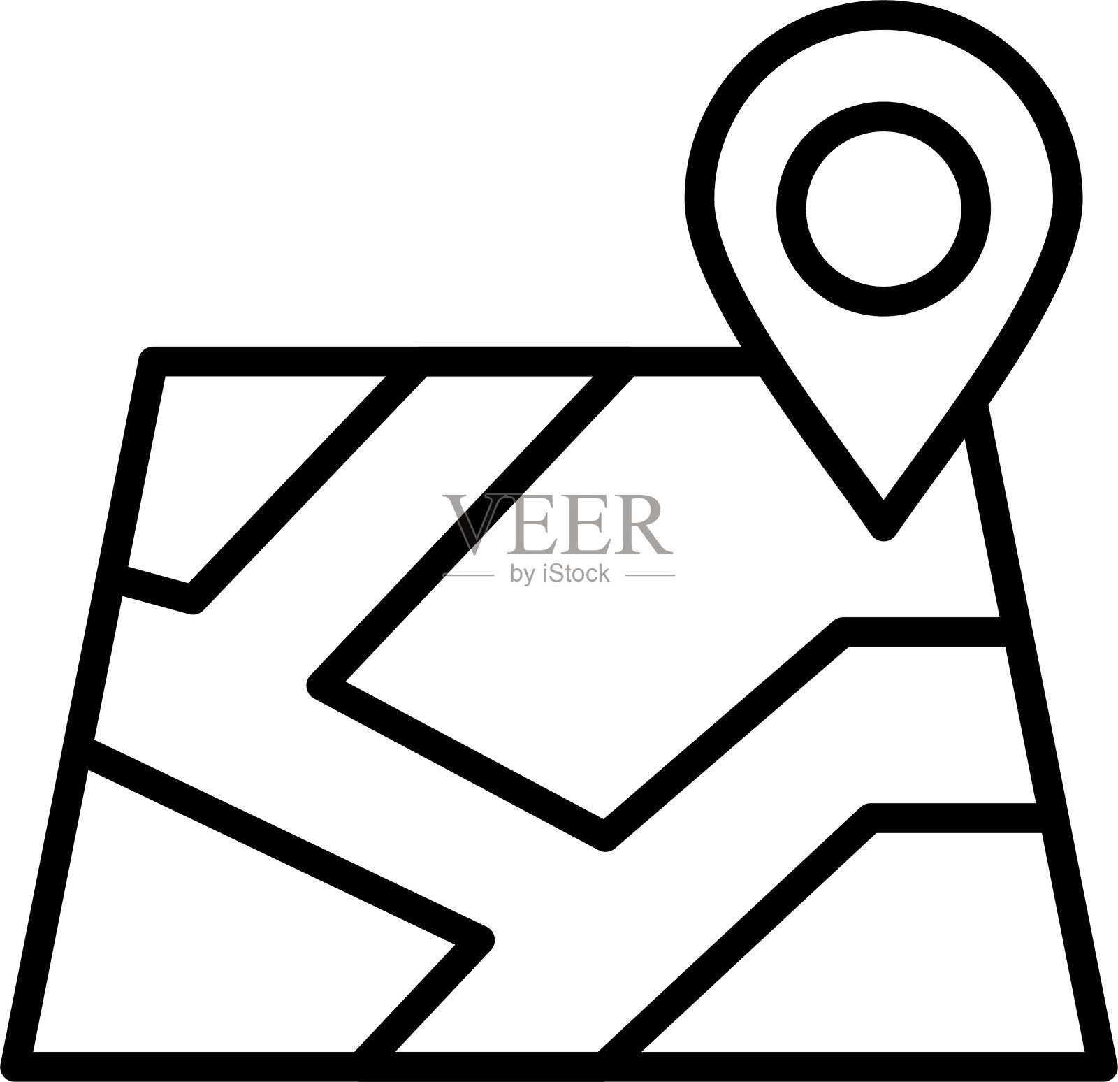 地图图标设计插画图片素材