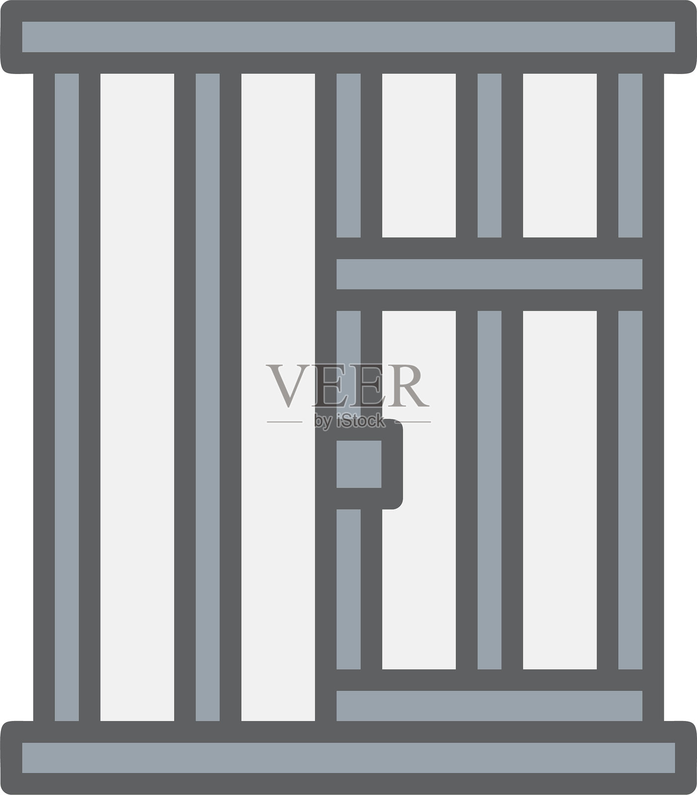 监狱矢量图标设计插画图片素材