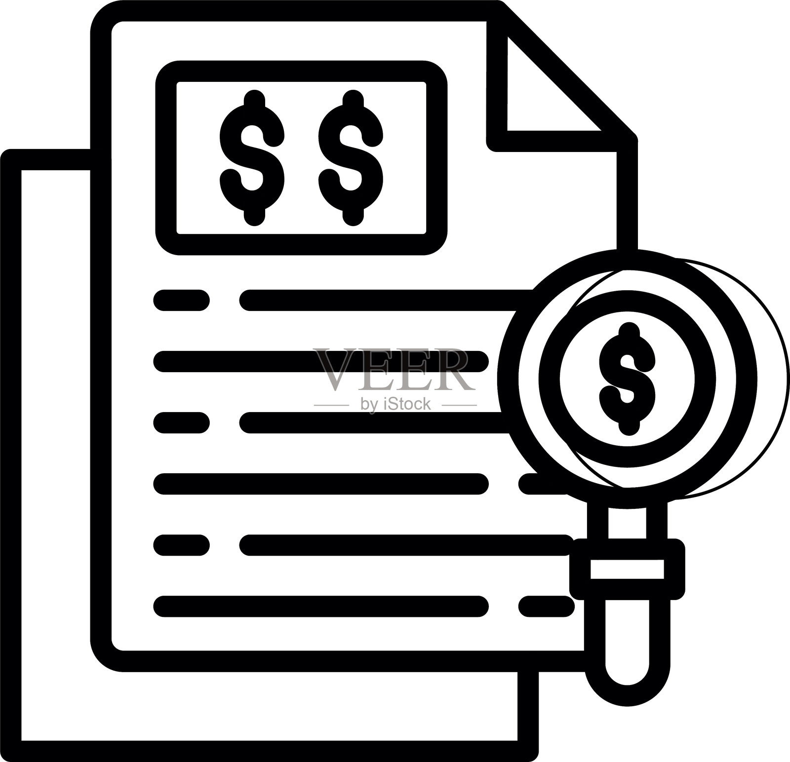 审计图标插画图片素材