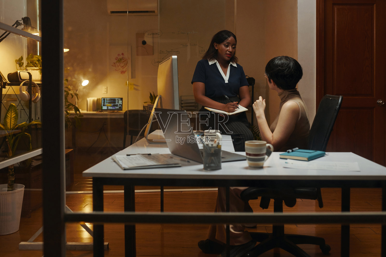 讨论促进项目的方法照片摄影图片