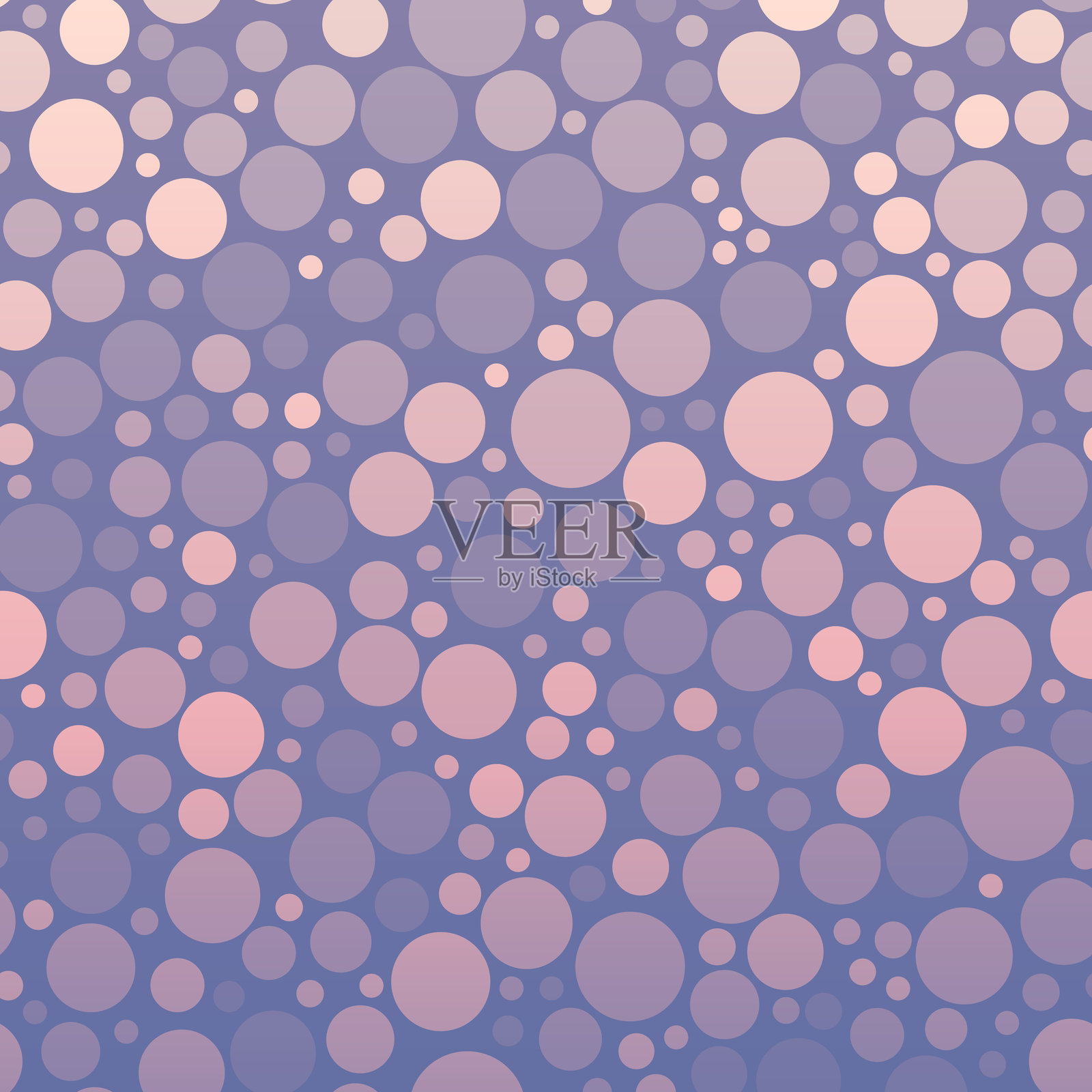 抽象几何背景与粉红色的梯度圆插画图片素材