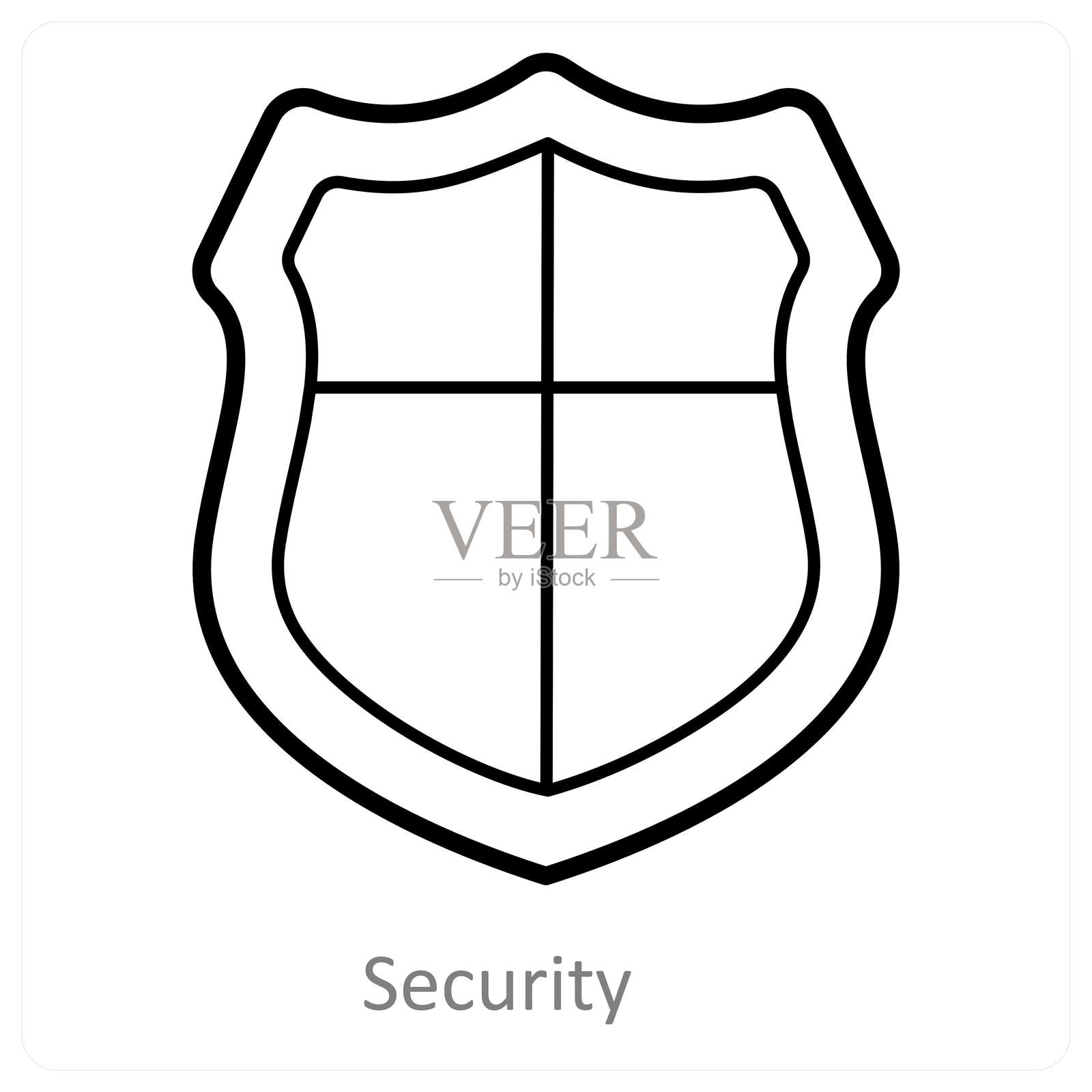 安全插画图片素材