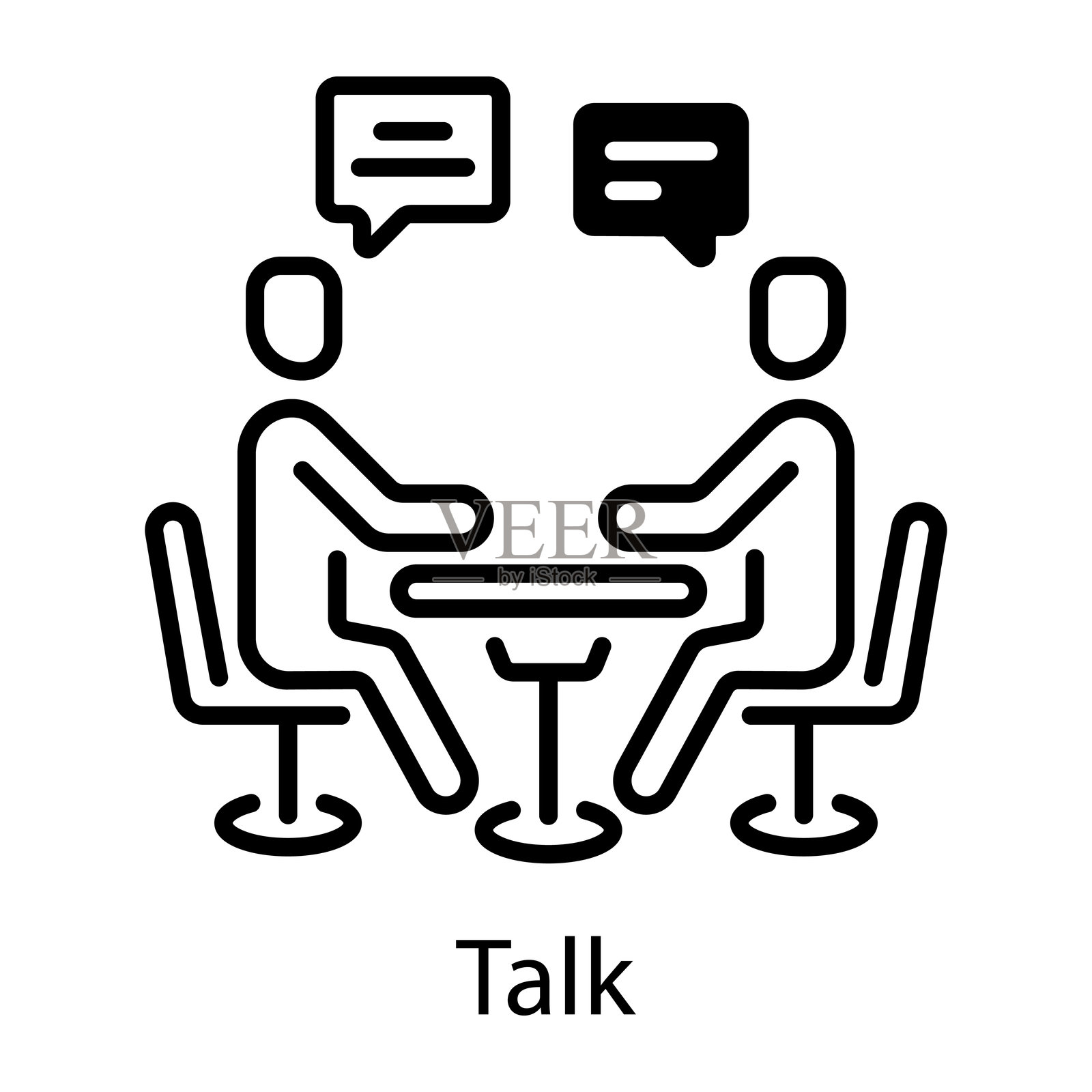 说话插画图片素材