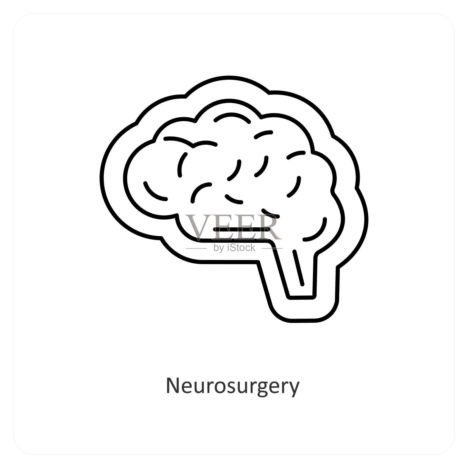 神经外科插画图片素材