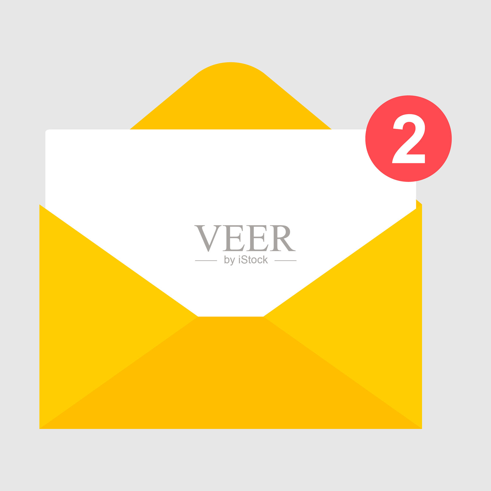 电子邮件业务图标，平面web客户端消息标志，邮件应用程序矢量插图插画图片素材