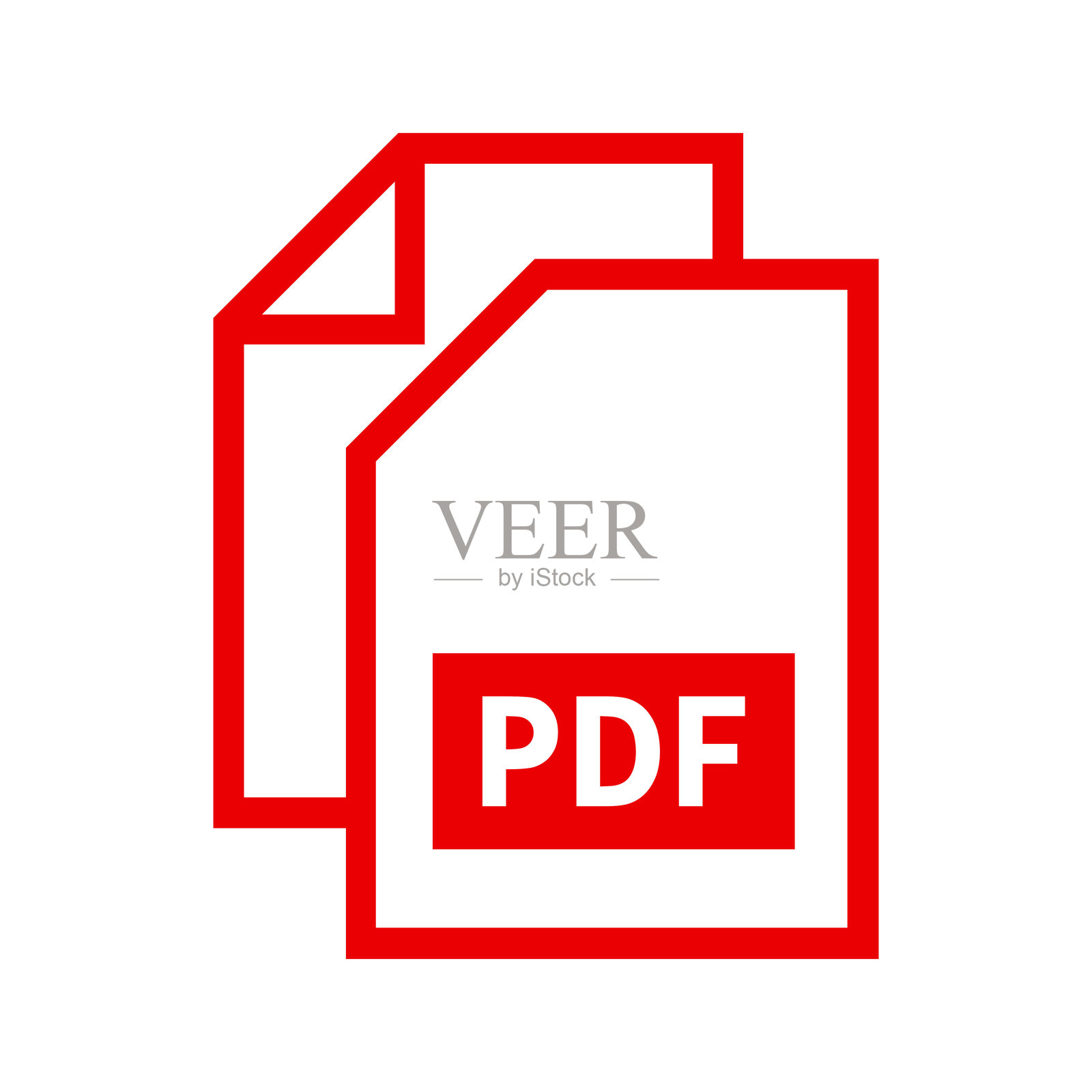 PDF文件图标插画图片素材