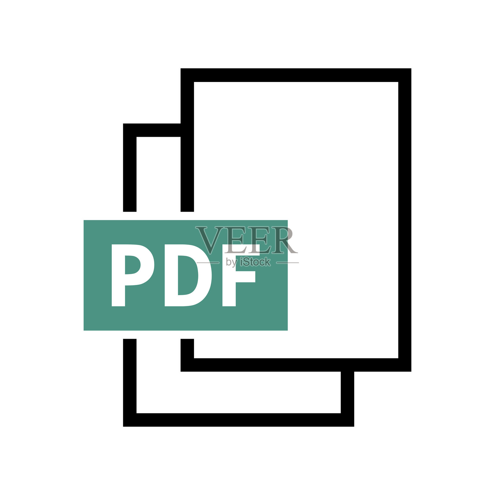 PDF文件图标插画图片素材