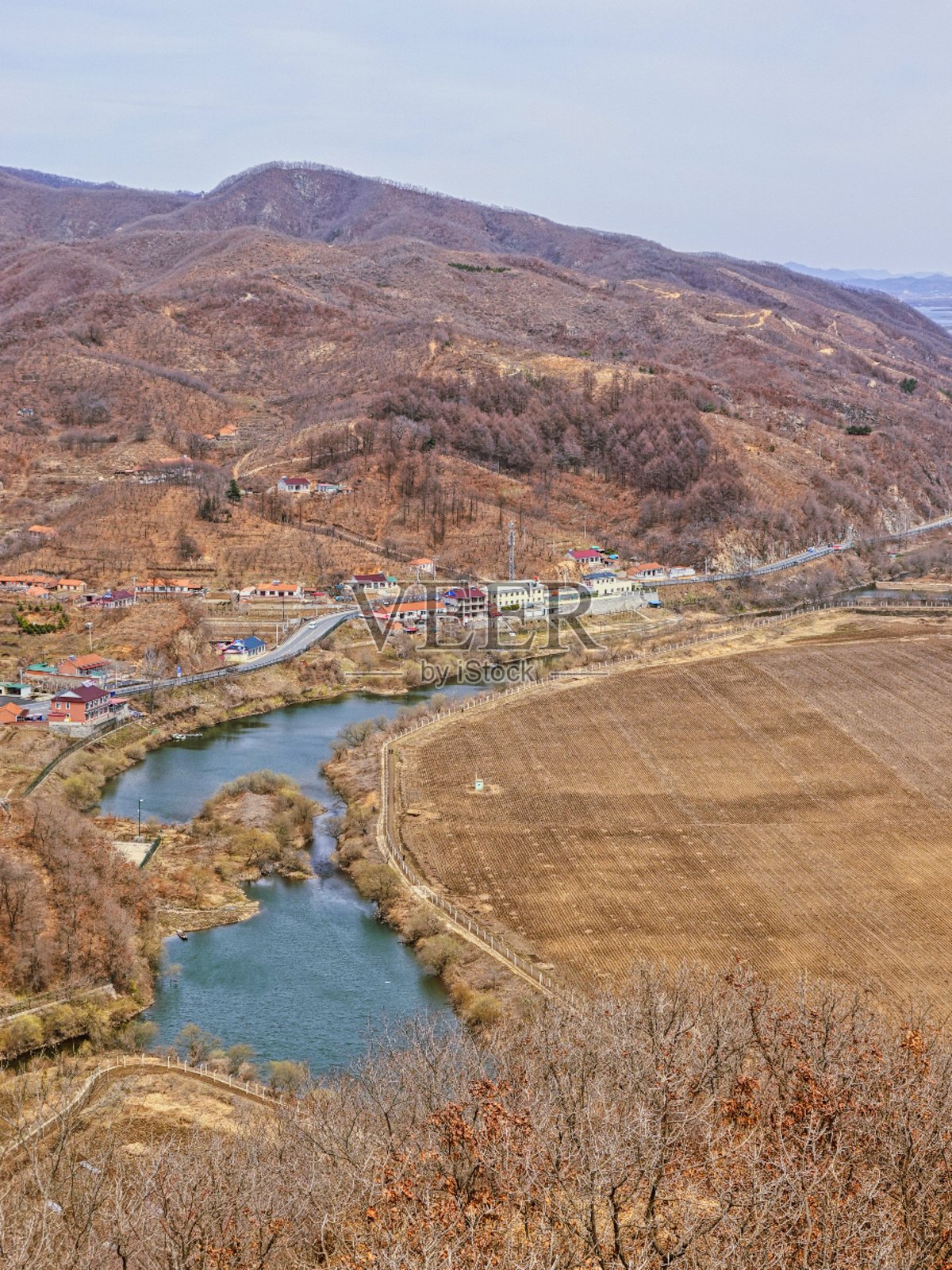 中国靠近朝鲜的一个北方城市照片摄影图片