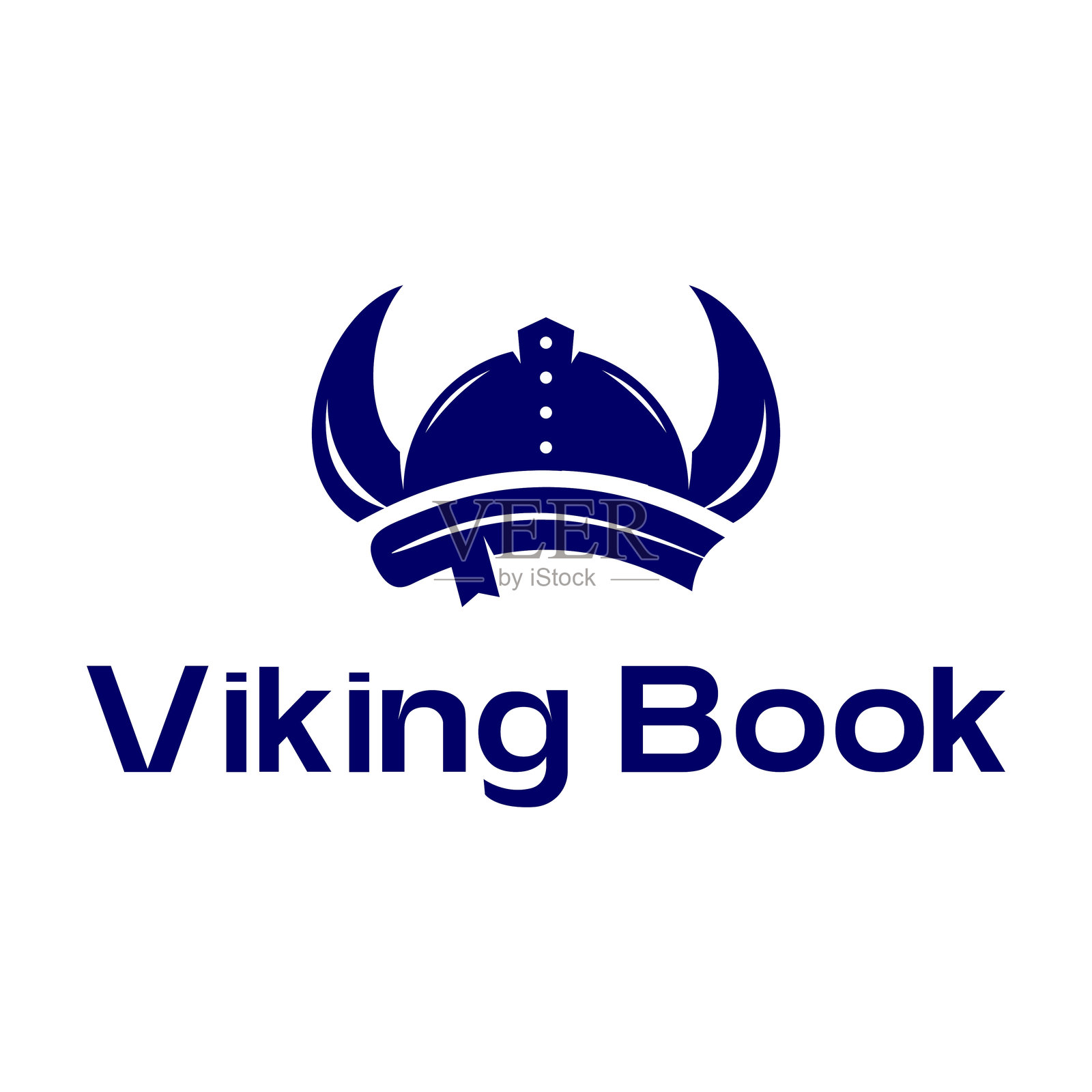 维京图书馆极简主义设计插画图片素材