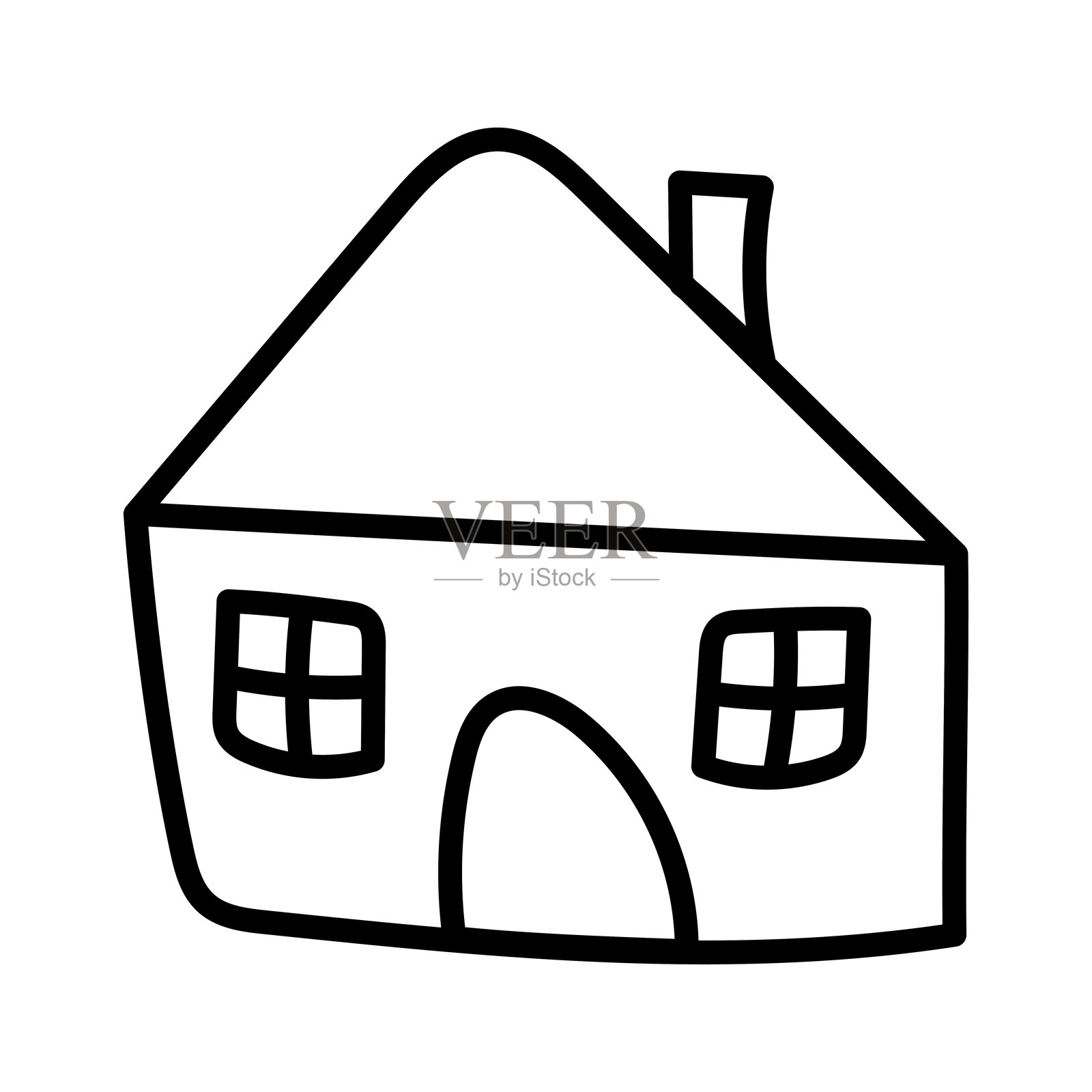 简单的手绘素描矢量隔离轮廓设计，卡片，海报，或教育插画图片素材