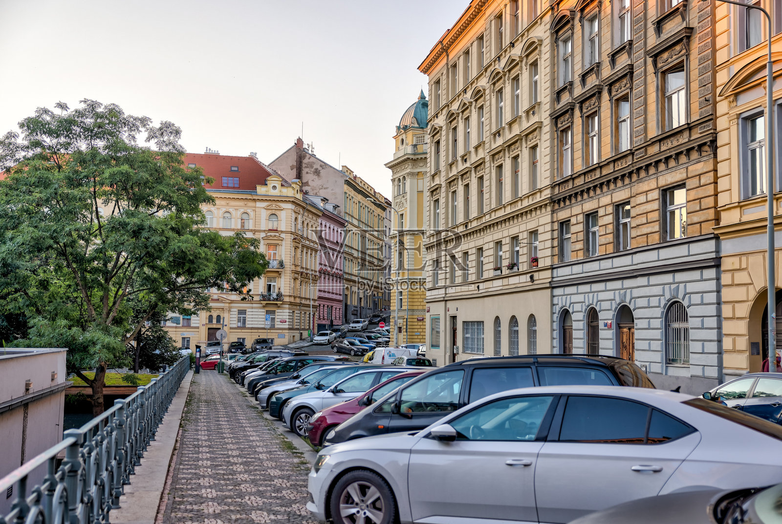 捷克共和国布拉格老城外的城市风景照片摄影图片