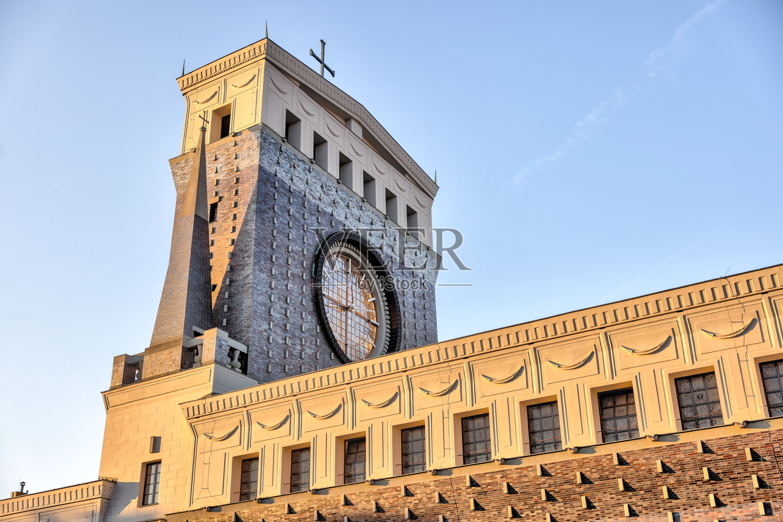 Kostel Nejsvětějšího Srdce Páně捷克共和国布拉格老城外的天主教堂照片摄影图片