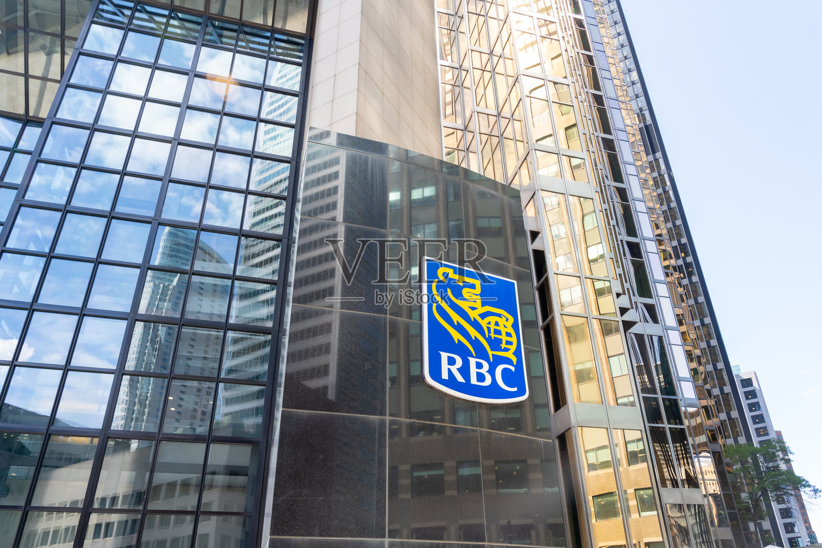 加拿大皇家银行位于加拿大多伦多惠灵顿大街180号的办公楼。照片摄影图片